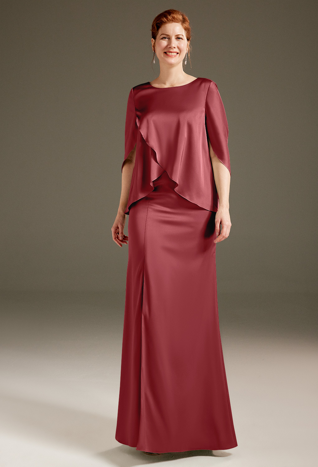 AW Marian Burgundy  Mother of the Bride Dresses